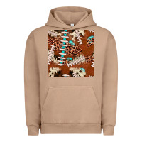 Pigment Burro football leopard gemstone seamless pattern Urban Hoodie - JahusDesignShop