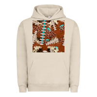 Pigment French Oak football leopard gemstone seamless pattern Urban Hoodie - JahusDesignShop