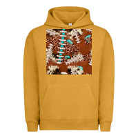 Pigment Peanut Butter football leopard gemstone seamless pattern Urban Hoodie - JahusDesignShop
