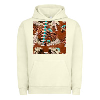 Pigment Pistachio football leopard gemstone seamless pattern Urban Hoodie - JahusDesignShop