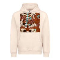 Sandshell football leopard gemstone seamless pattern Urban Hoodie - JahusDesignShop