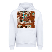 White football leopard gemstone seamless pattern Urban Hoodie - JahusDesignShop
