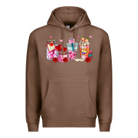 Chestnut valentines day coffee cup Premium Hoodie - AdoDesignShop