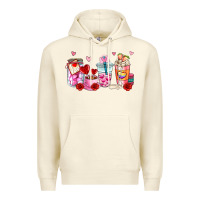 Sandshell valentines day coffee cup Premium Hoodie - AdoDesignShop