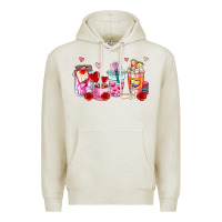 Oatmeal Heather valentines day coffee cup Premium Hoodie - AdoDesignShop