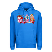 True Royal valentines day coffee cup Premium Hoodie - AdoDesignShop