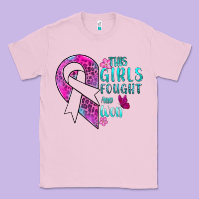 This Girls Fought And Won Cancer Classic Tee Designed By Bundleandbundleshop