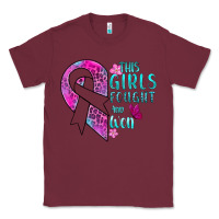 Burgundy This Girls Fought and Won Cancer Classic Tee - BundleAndBundleShop