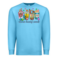 Ocean Blue some bunny needs easter coffee cups Premium Sweatshirt - texasbilliewilder