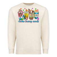 Sandshell some bunny needs easter coffee cups Premium Sweatshirt - texasbilliewilder