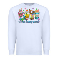 White some bunny needs easter coffee cups Premium Sweatshirt - texasbilliewilder