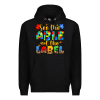 Black see the able not the label Premium Hoodie - JahusDesignShop