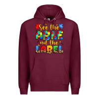Burgundy see the able not the label Premium Hoodie - JahusDesignShop