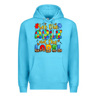 Ocean Blue see the able not the label Premium Hoodie - JahusDesignShop