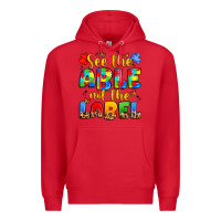 Red see the able not the label Premium Hoodie - JahusDesignShop
