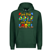 Sports Green see the able not the label Premium Hoodie - JahusDesignShop