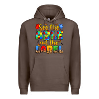 Coffee see the able not the label Premium Hoodie - JahusDesignShop