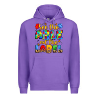 Purple see the able not the label Premium Hoodie - JahusDesignShop