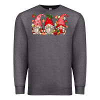 Charcoal Heather strawberry gnomes Premium Sweatshirt - Zillion Design Studio