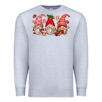 Heather Grey strawberry gnomes Premium Sweatshirt - Zillion Design Studio