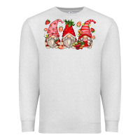 Oatmeal Heather strawberry gnomes Premium Sweatshirt - Zillion Design Studio