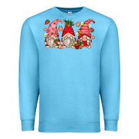 Ocean Blue strawberry gnomes Premium Sweatshirt - Zillion Design Studio