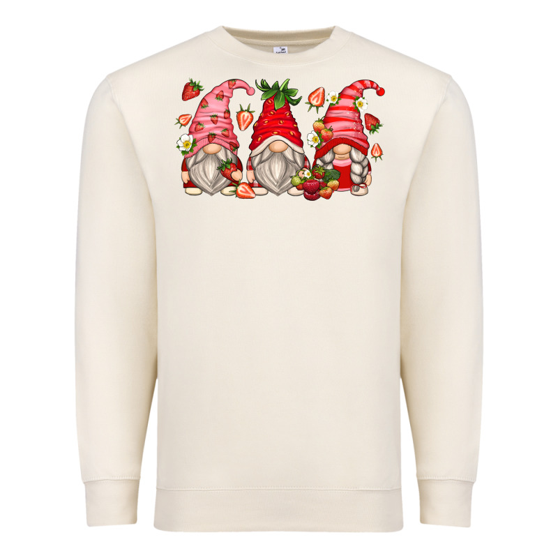 Strawberry Gnomes Premium Sweatshirt by Zillion Design Studio | Teevron
