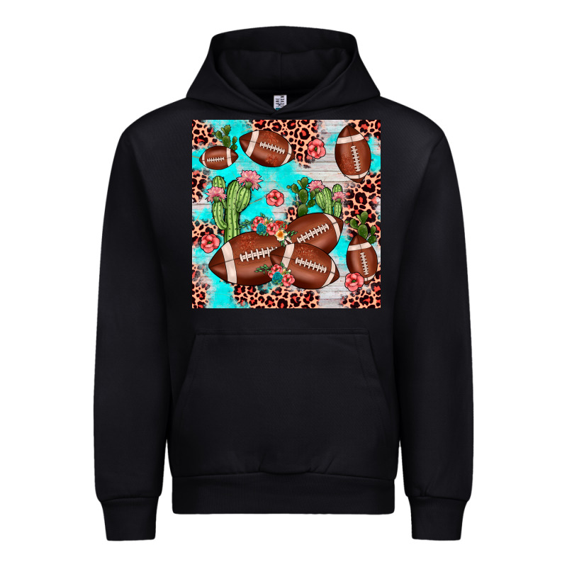 Football Leopard Cactus Seamless Pattern Urban Hoodie by JahusDesignShop | Teevron