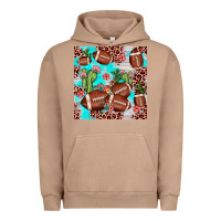 Pigment Burro football leopard cactus seamless pattern Urban Hoodie - JahusDesignShop