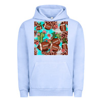 Pigment Grape Ice football leopard cactus seamless pattern Urban Hoodie - JahusDesignShop