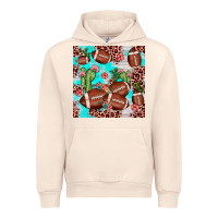 Sandshell football leopard cactus seamless pattern Urban Hoodie - JahusDesignShop