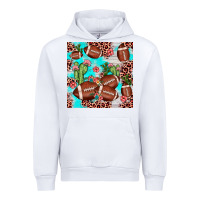 White football leopard cactus seamless pattern Urban Hoodie - JahusDesignShop