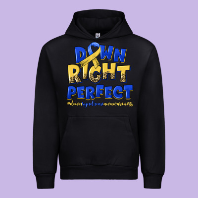 Down Right Perfect Down Syndrome Urban Hoodie Designed By Artiststas