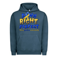 Pigment Midnight Navy down right perfect down syndrome Urban Hoodie - Artiststas