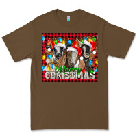 Cacao Merry Christmas  With Goats Premium Tee - LillyAllenDesigns
