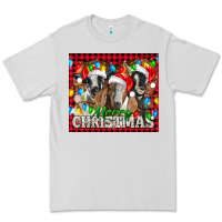 Dove Grey Merry Christmas  With Goats Premium Tee - LillyAllenDesigns