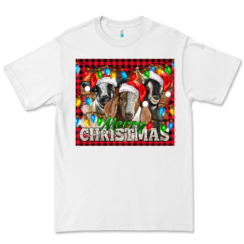 Merry Christmas  With Goats Premium Tee by LillyAllenDesigns | Teevron