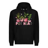 Black pot head plants Premium Hoodie - JahusDesignShop