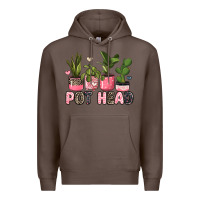 Coffee pot head plants Premium Hoodie - JahusDesignShop