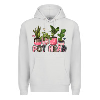 Dove Grey pot head plants Premium Hoodie - JahusDesignShop