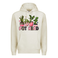 Oatmeal Heather pot head plants Premium Hoodie - JahusDesignShop