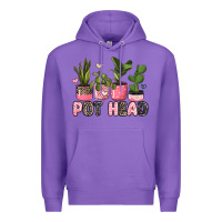 Purple pot head plants Premium Hoodie - JahusDesignShop