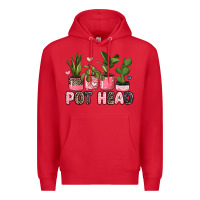 Red pot head plants Premium Hoodie - JahusDesignShop