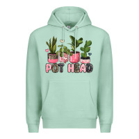 Seafoam pot head plants Premium Hoodie - JahusDesignShop