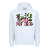 White pot head plants Premium Hoodie - JahusDesignShop