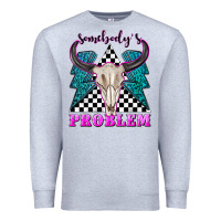 Heather Grey somebodys problem Premium Sweatshirt - texasbilliewilder