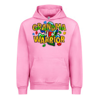 Fuchsia Pink grandma of a warrior Urban Hoodie - Artiststas