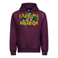 Mauve Wine grandma of a warrior Urban Hoodie - Artiststas