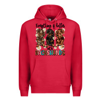 Cardinal everything is better with dachshunds Premium Hoodie - JahusDesignShop