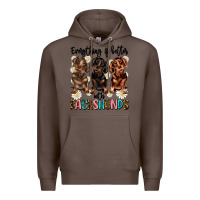 Coffee everything is better with dachshunds Premium Hoodie - JahusDesignShop
